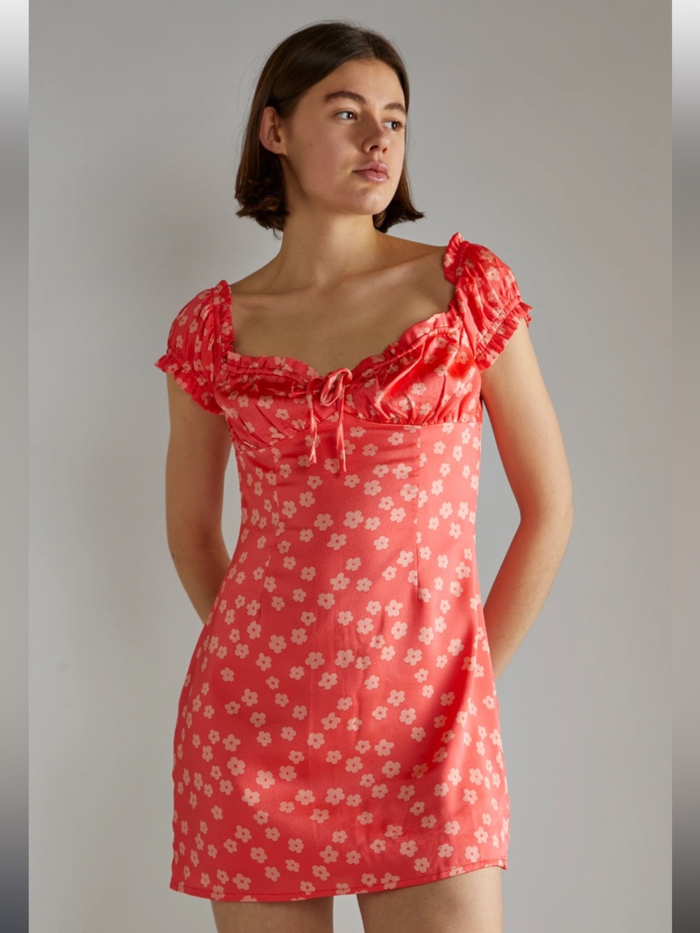 NWT Dollcore Mini Dress Pink Floral Polly Pocket Size 6